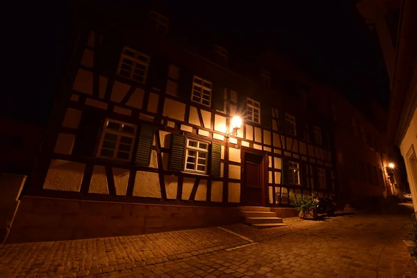 Bamberg, Germany  Night view in the historical town of Bamberg, Bavaria, region Upper Franconia, Germany