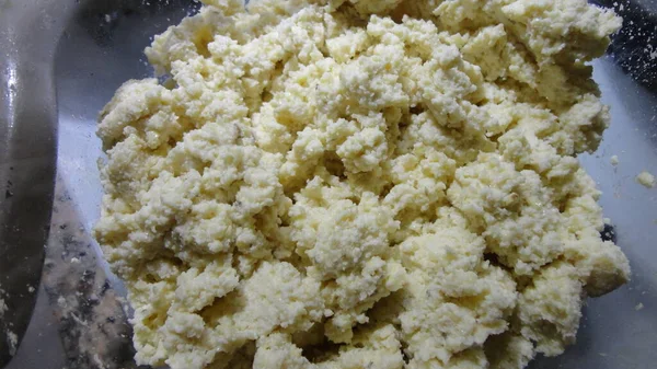 Casa Feita Okara Ingredientes Alimentares Veganos Coalhada Soja Recuse Tofu — Fotografia de Stock