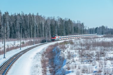 modern yüksek hızlı tren.
