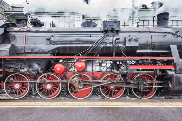 Retro buharlı tren. — Stok fotoğraf