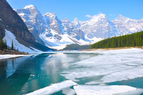 Lago Moraine. Parque Nacional Banff . — Foto de Stock