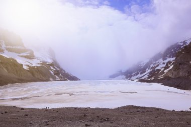 Athabasca Glacier - part of Columbia Icefield.  clipart