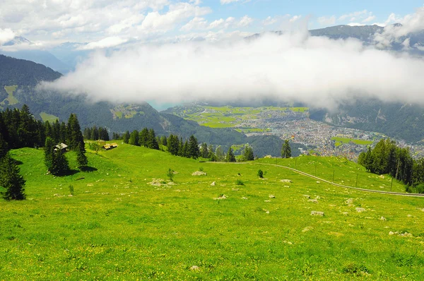 Mountain landscape of Swiss Alps. — Stock Photo, Image