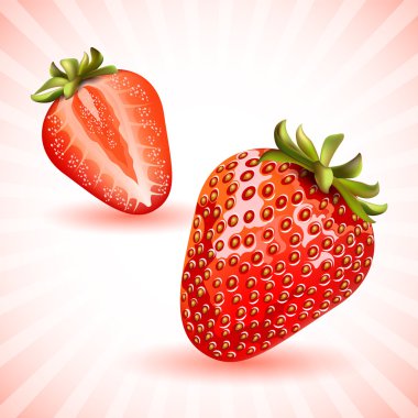 kırmızı taze çilek.