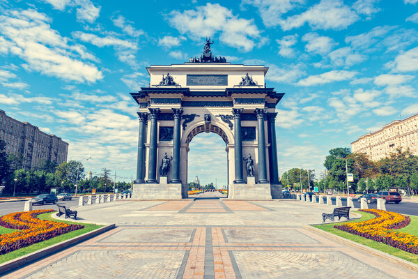 Triumphal Arch in Moscow.