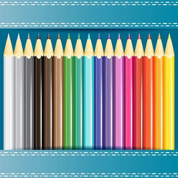 Collection de crayons . — Image vectorielle