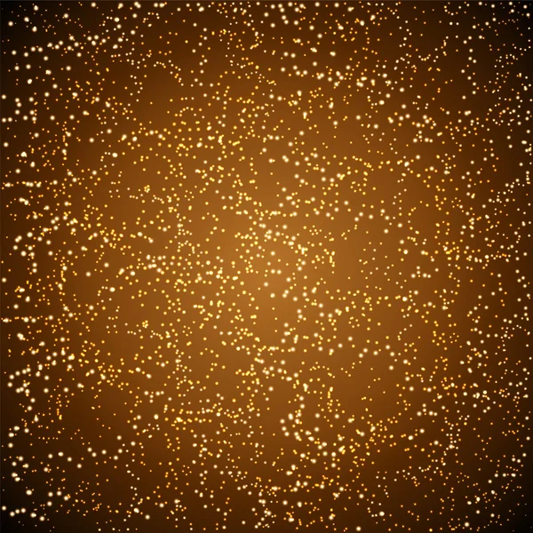 Vackra gyllene stjärnor i abstrakt bakgrund. — Stock vektor