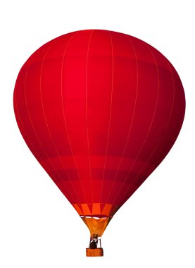 Renkli sıcak hava balonu.