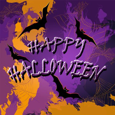 Cadılar Bayramı geçmişi. Vektör illüstrasyonu.