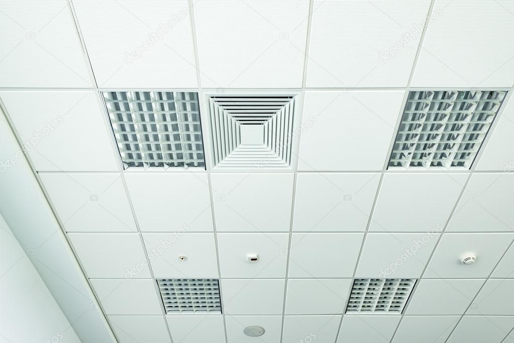 White office ceiling.