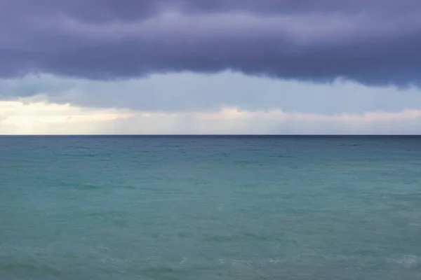 Штормовое Небо Над Морем Закате — стоковое фото