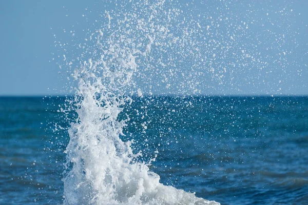 Vlna Mořské Vody Slunečného Dne — Stock fotografie