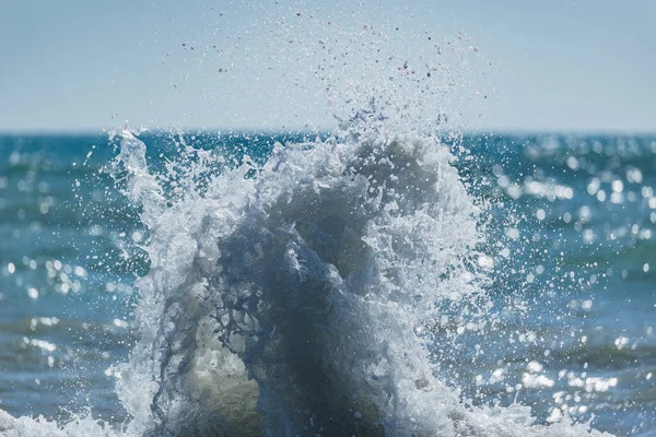 Onda Dell Acqua Mare Durante Giorno Soleggiato Mar Nero — Foto Stock