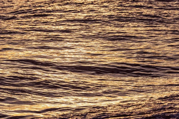 Povrch Otevřeného Moře Při Západu Slunce Černé Moře — Stock fotografie