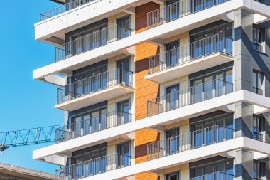 Sochi, Rusya - 08 Ekim 2020: Apartman inşaatı