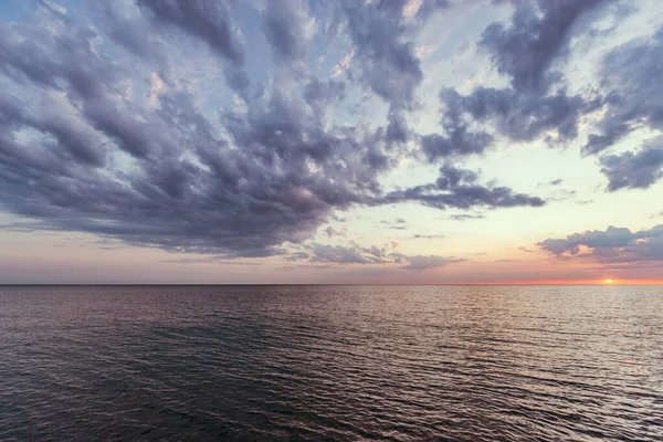Вид Море Закат Летнее Время — стоковое фото