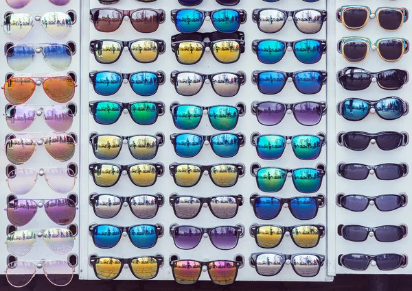 Brillensammlung Straßenladen — Stockfoto