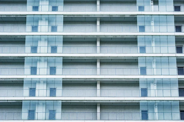 Балконы Нового Многоквартирного Дома — стоковое фото