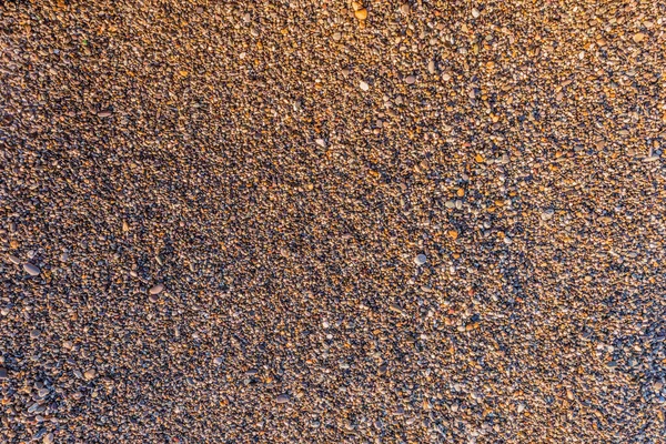 Kleine Stenen Het Strand Bij Zonsondergang — Stockfoto