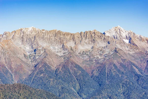 Chugush Vista Sulle Montagne Autunno Sera Caucaso Russia — Foto Stock