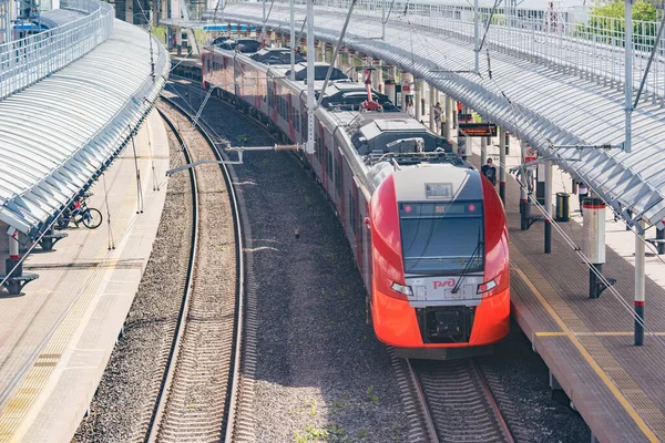 Moscú Rusia Junio 2021 Vista Estación Tren Streshnevo Mcc — Foto de Stock