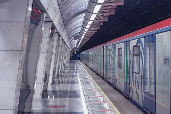Mosca Russia Maggio 2021 Interno Della Stazione Della Metropolitana Savyolovskaya — Foto Stock