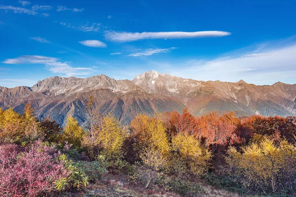 Výhled Hory Podzimním Večeru Kavkaz Rusko — Stock fotografie