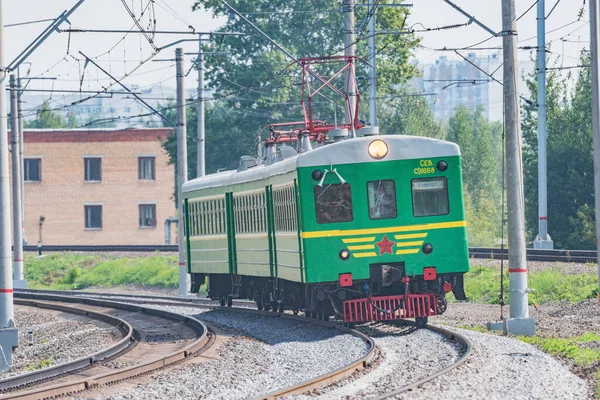 Moscú Rusia Agosto 2021 Tren Pasajeros Retro Sr3 Número 11668 — Foto de Stock