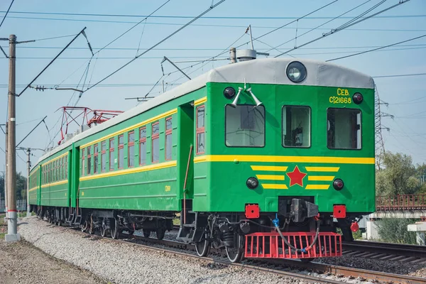 Moskova Rusya Ağustos 2021 Retro Yolcu Treni Sr3 11668 Sr3 — Stok fotoğraf