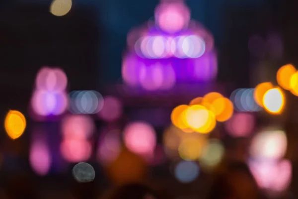 Imagen Borrosa Las Luces Calle Ciudad Hora Noche — Foto de Stock