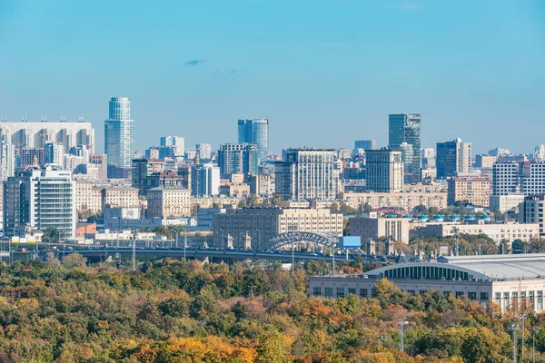 Утром Осенний Вид Центр Города Москве Россия — стоковое фото