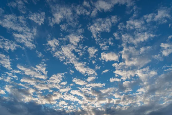 Paysage Nuageux Incroyable Sur Ciel Avant Coucher Soleil — Photo