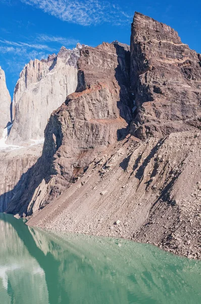 Ranní Pohled Hory Torres Národní Park Torres Del Paine Chile — Stock fotografie