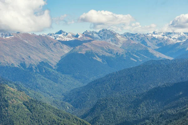 Vista Las Cimas Las Montañas Desde Mirador Del Pico Roza —  Fotos de Stock