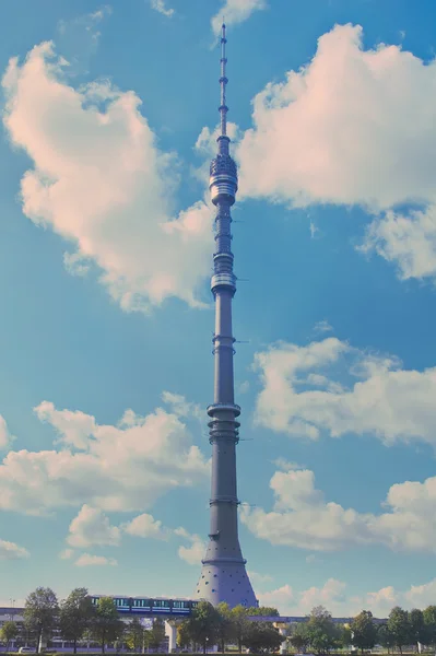 Ostankino torre de televisão . — Fotografia de Stock