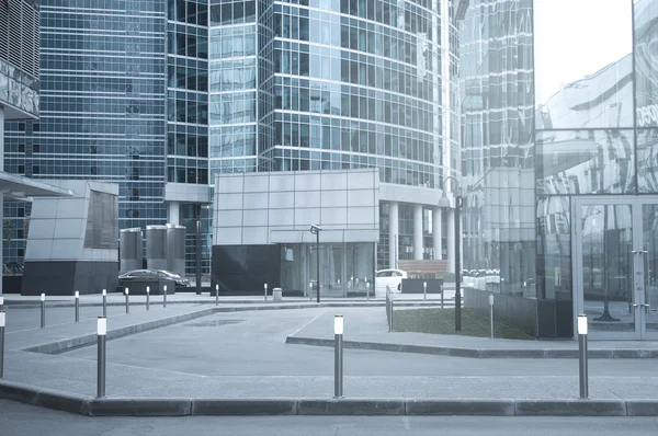 Empty streets of the business city center. — Stock Photo, Image