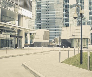 Boş iş şehir merkezinin sokaklarında.