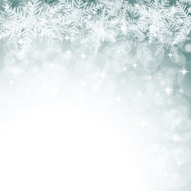 Renkli arka plan üzerinde Noel kar taneleri.