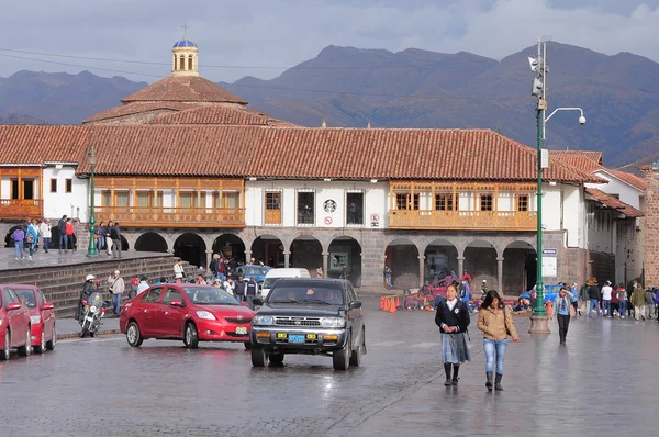 A város - Plaza de Armas főterén. — Stock Fotó