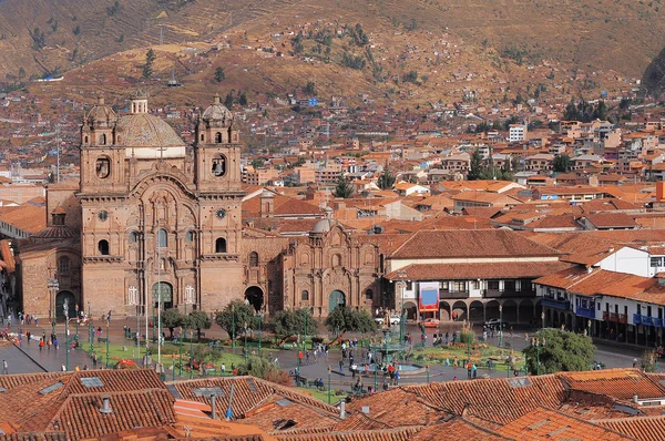 Piazza centrale A Cuzco, Plaza de Armas . — Foto Stock
