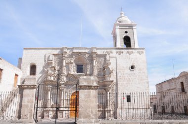 Arequipa tarihi merkezi eski kilisede.