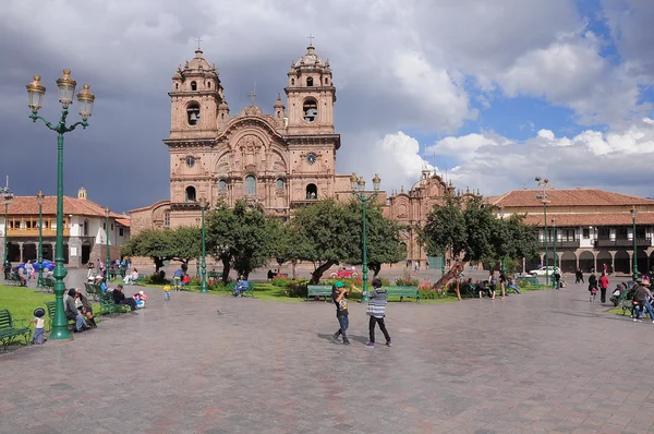 Площа Пласа де Армас, Куско, Перу. — стокове фото
