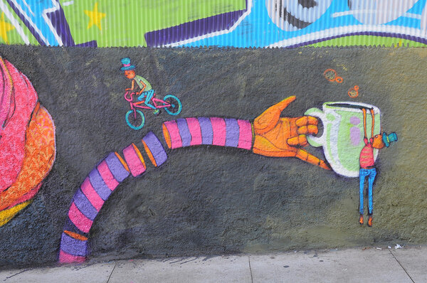 Уличное искусство в Вальпараисо
.