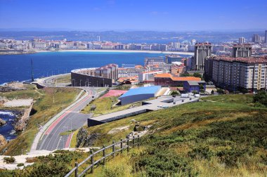 View of La Coruna, Spain.