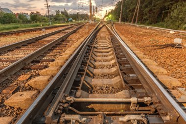 Tren istasyonu tarafından köy.