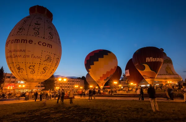 Sky of St. Sergius festival of the hot air balloons. — Stock Photo, Image