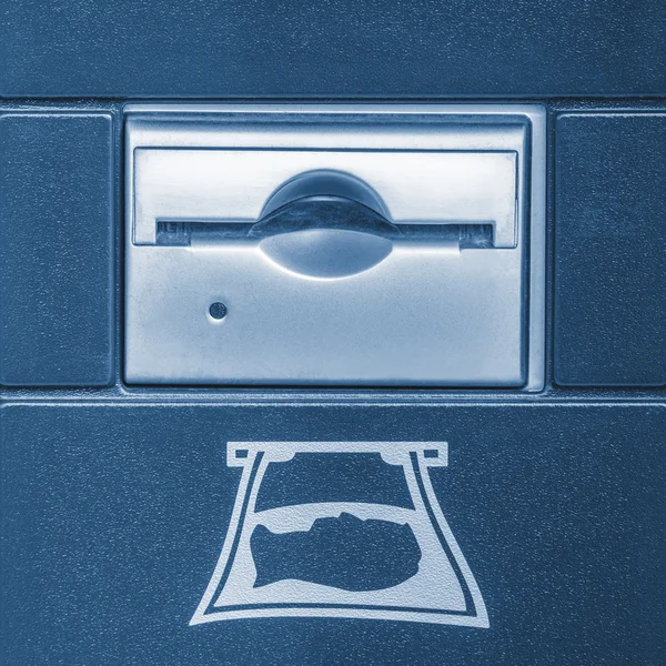 Part of the cash acceptor. — Stock Photo, Image