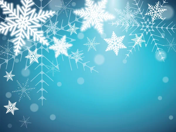 Christmas snowflakes background. — Stock Vector