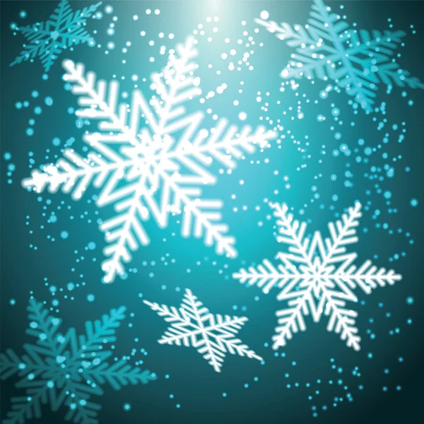 Christmas snowflakes background. — Stock Vector