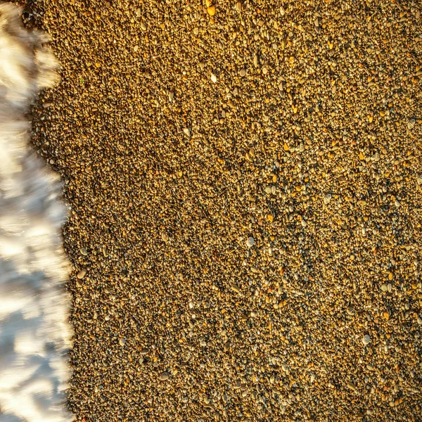 Small stones with sea wave. — Stock Photo, Image